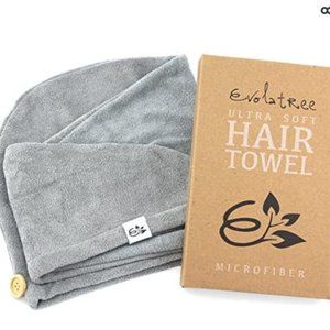 Evolatree microfiber hair towel